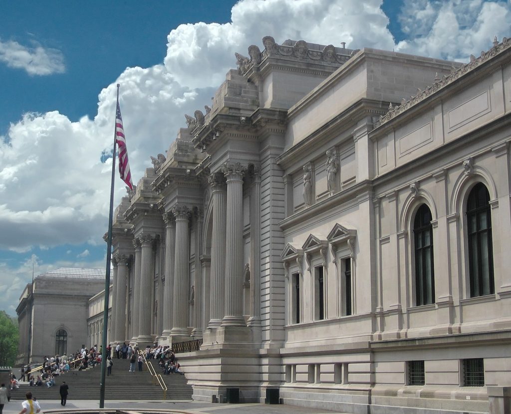 Front entrance to the Metropolitan Museum of Art